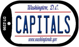Capitals Washington DC Novelty Metal Dog Tag Necklace DT-2299 - £12.53 GBP