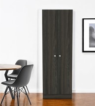 71&quot; Dark Brown Wood Pantry Or Storage Closet - $7,503.80 MXN
