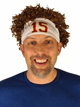 HandinHandCreations Football QB Headband Costume White Color Party Wig - $17.59