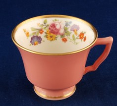 Syracuse China Demitasse Coral Pink China Cup Old Ivory OPCO SY596 - £4.00 GBP