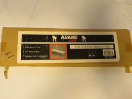 Adams USA Youth Pitcher plate 3/4 rubber 3 metal spikes NOS 495-LLC 4X18... - £23.71 GBP