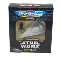 Vintage 1995 Micro Machines Star Wars Fan Club Darth Vader Star Destroyer - £15.16 GBP
