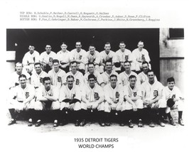 1935 DETROIT TIGERS 8X10 TEAM PHOTO BASEBALL PICTURE WORLD CHAMPS MLB - £3.87 GBP