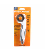 Fiskars 45mm Titanium Comfort Stick Rotary Cutter - £20.42 GBP