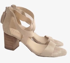 Reba By Justin Boots Womens Shoes 9.5M Heels Tassels Zip Suede Leather Western - £15.68 GBP