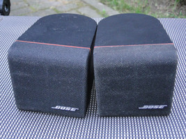Pair of Bose Acoustimass Red Line Cube Speakers In Black - $49.08