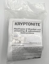 Kyptonite FlexFrame U Bracket vr2 Mounting Adjustment Instructions Bike ... - $19.67