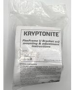 Kyptonite FlexFrame U Bracket vr2 Mounting Adjustment Instructions Bike ... - $19.67