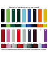 Tri Fold Velour Golf Towel. 18 Different Colours.  - $199.61 MXN