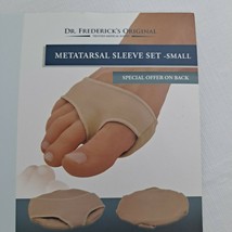Metatarsal Foot Sleeve Set Size Small Tan One Size - $9.90