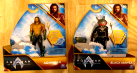 Set of 2 figures! DC Aquaman &amp; The Lost Kingdom Aquaman &amp; Black Manta -  FAST SH - £21.99 GBP