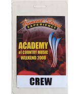 Fremont Street Experience Academy of Country Music Weekend 2008 Crew Pass - $379.83 MXN