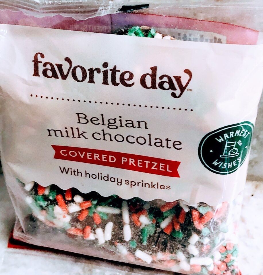 Target-Belgian Milk Chocolate Covered Pretzel W/Holiday Sprinkles. 1.oz/... - $9.78