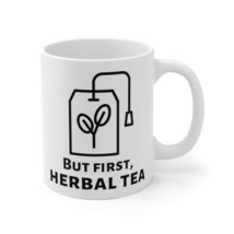HERBAL TEA Mug | Gift for Tea Lovers | Black &amp; White Coffee Mug | Herbal... - £19.75 GBP