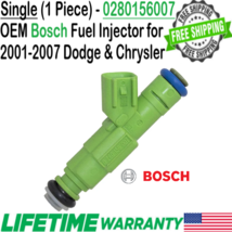 OEM Bosch x1 Fuel Injector for 2001-2007 Dodge &amp; Chrysler 3.3L V6 #0280156007 - £29.51 GBP