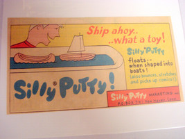 1965 Color Ad Silly Putty Ship Ahoy..What a toy! New Haven, Ct - £6.48 GBP