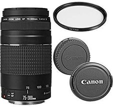 Canon Ef 75-300Mm F/4-5.6 Iii Telephoto Zoom Lens With Uv Filter (Refurbished). - £170.45 GBP