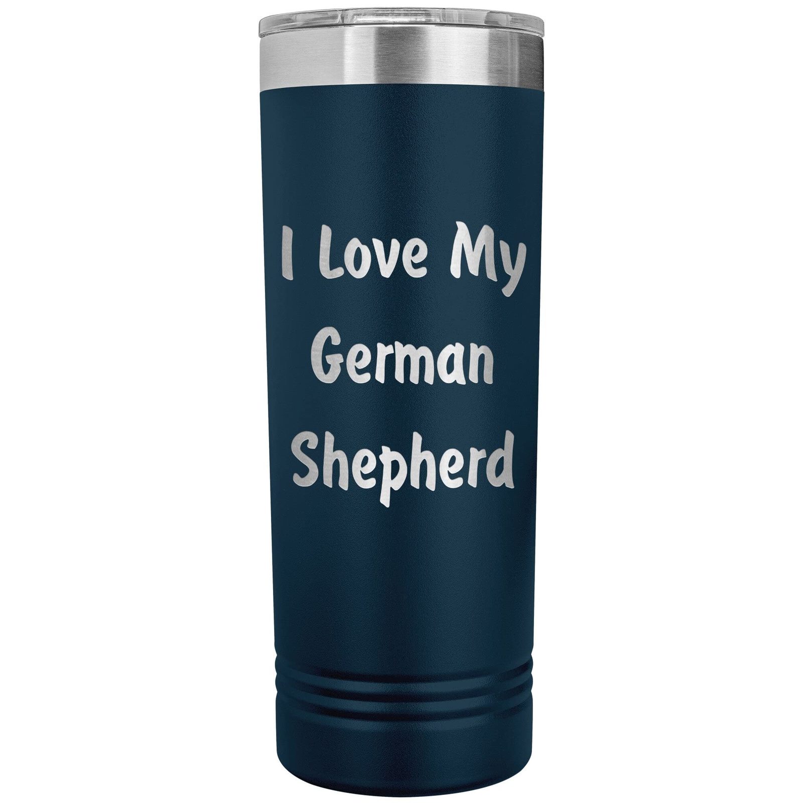 Primary image for Love My German Shepherd v4 - 22oz Insulated Skinny Tumbler - Navy