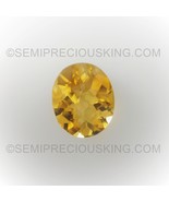 Natural Citrine Oval Checkerboard Cut 11X9mm Amber Yellow Color VVS Clar... - $59.39