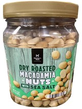 Member&#39;s Mark Dry Roasted Macadamia Nuts with Sea Salt NET WT 1.5 LB - £18.88 GBP