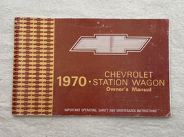 1970 Chevrolet Station Wagon Owner&#39;s Manual Vintage Original First Edition - £11.84 GBP