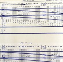 1959 Railroad Bangor Aroostook Original Blueprint #8 Turnout Crossover A... - €21,96 EUR