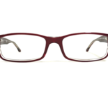 Ray-Ban Eyeglasses Frames RB5114 5112 Red Clear Rectangular Full Rim 52-... - $65.23
