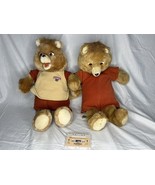 Lot of 2 Vintage 1985 Teddy Ruxpin &amp; Tape Bear Dolls For Parts Or Repair - $50.00