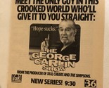 George Carlin Show Tv Guide Print Ad TPA14 - £4.68 GBP