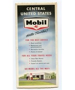 Mobil Oil Company Mobilgas Map Central United States Rand McNally 9-66-031 - £10.98 GBP
