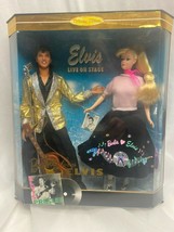 Vintage 1996 Collectors Edition Barbie Loves Elvis Dolls 1950’s Clothing - £50.84 GBP