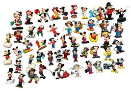 Vintage Lot Of 51 Disney Mickey Mouse PVC Plastic Figurines Cake Toppers Figures - £110.35 GBP