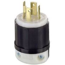 Leviton 021-02711-0PB Locking Plug, Black/White - $33.35