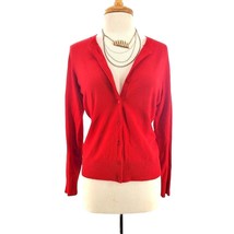 THE LIMITED Cardigan Sweater Button Front Lightweight Casual top Deep Red - $27.12