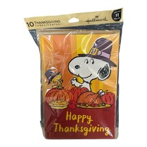 2 Packs Hallmark Thanksgiving Cards – Peanuts Snoopy &amp; Turkey Designs – ... - $280.22 MXN