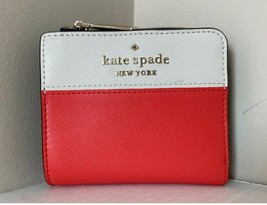 Kate Spade L Zip bifold wallet red Multi - £43.83 GBP