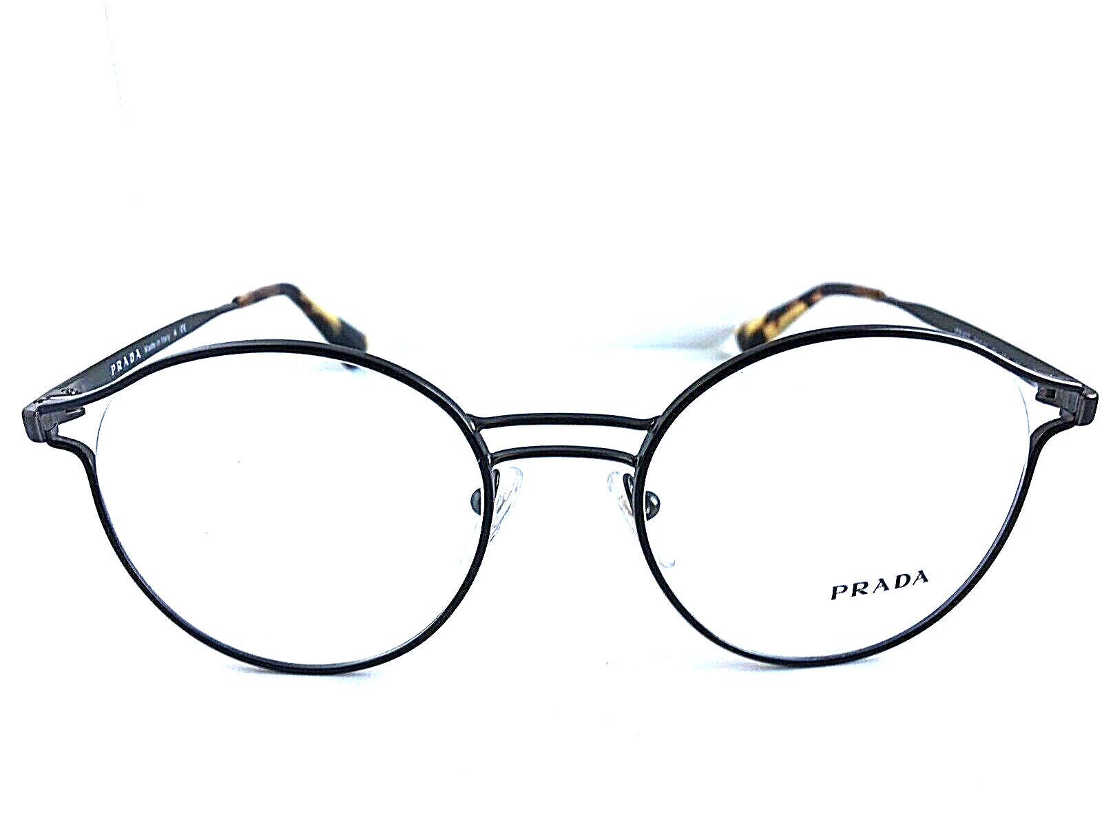 New PRADA VPR 6T2 VHJ-1O1 52mm Black Round Men's Eyeglasses Frame  #4 - $189.99