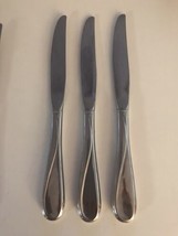 Oneida Flight Reliance 3 Dinner Knives Stainless Flatware Usa 9&quot; - £11.77 GBP