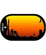 Jeep Sunset Arizona Western Novelty Metal Dog Tag Necklace DT-9521 - £12.74 GBP