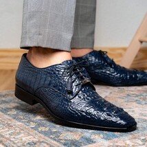 Marco Di Milano genuine Premium Nile Crocodile Skin Shoes, Italian leather Nilo image 7