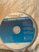 NEW Aerotech System Drawings and Documentation CD Rom Software # 158087 - $94.99