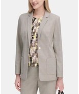 MSRP $139 Calvin Klein Textured One-Button Blazer, Size 4 - $132.69 CAD