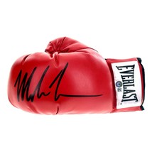 Mike Tyson Autographed Red Everlast Boxing Glove Beckett BAS COA Signed Iron - £299.02 GBP