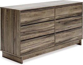 Brown Contemporary Dresser By Signature Design By Ashley Shallifer. - £290.90 GBP