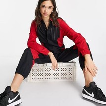 Nike Jordan Essentials Women&#39;s Flight Suit Jumpsuit, Black/Red Size XS - $1,286.58 MXN
