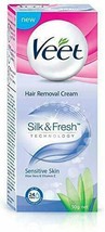 Veet Silk &amp; Fresh Hair Removal Cream, Sensitive Skin 50 g, Buy 2 Get 1 Free - £10.89 GBP