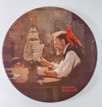 Knowles China Collectors Plate “The Ship Builder” by Norman Rockwell 8.5&quot; - $10.95