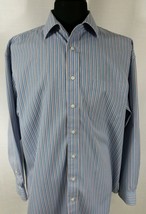 Jos A Bank Travelers Collection Mens Large Dress Shirt Long Sleeve 16.5 ... - £14.05 GBP