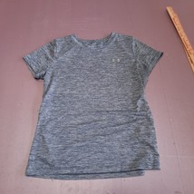 Under Armour Athletic Shirt Women Medium Gray Heatgear Loose Stretch Casual - £13.11 GBP