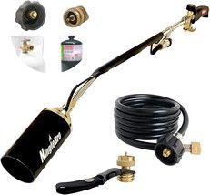 Heavy-Duty Ninglebro Propane Torch Weed Burner With 500,000 Btu High Output, - £54.26 GBP